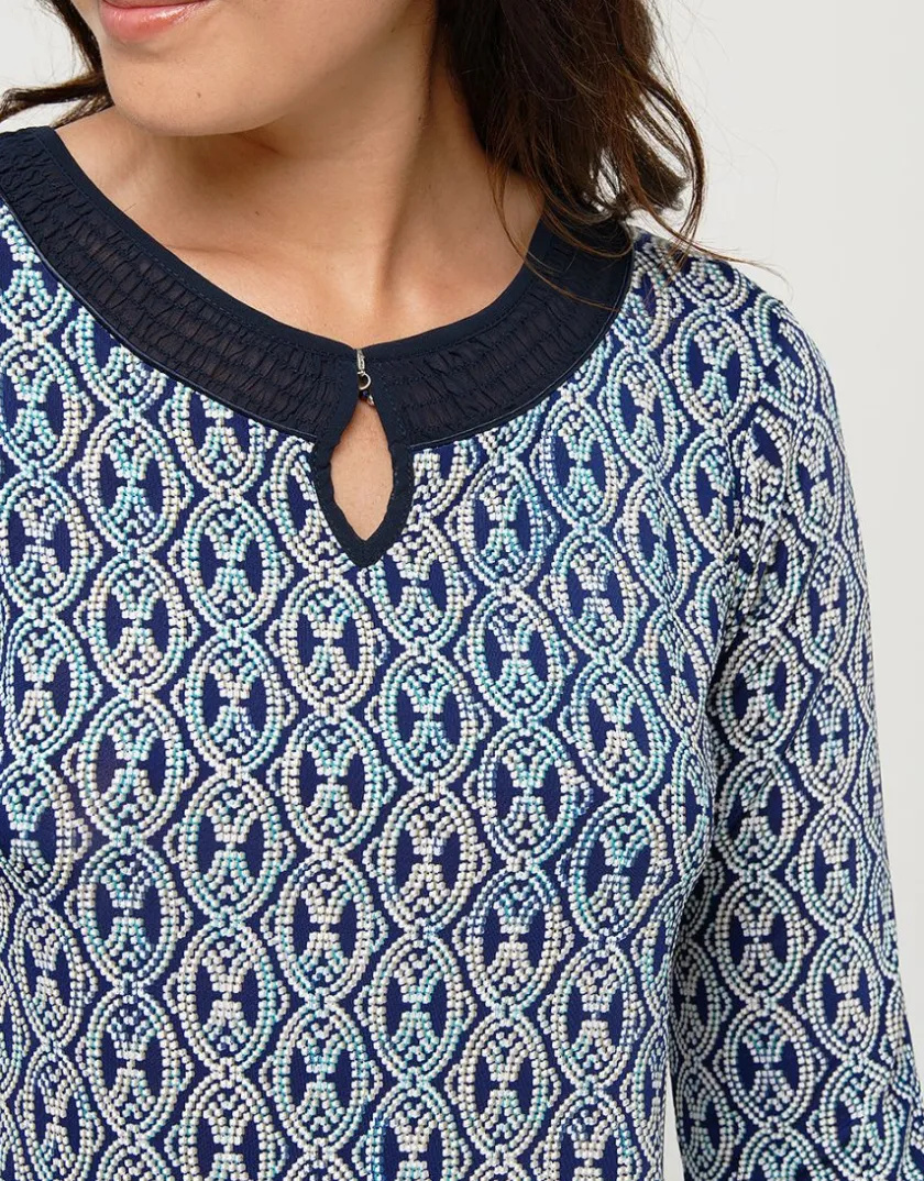Hot T-shirt bleu motifs T-shirts|Hauts