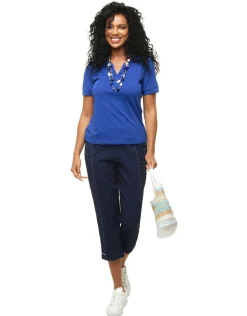 Hot T-shirt bleu roi coton T-shirts|Hauts