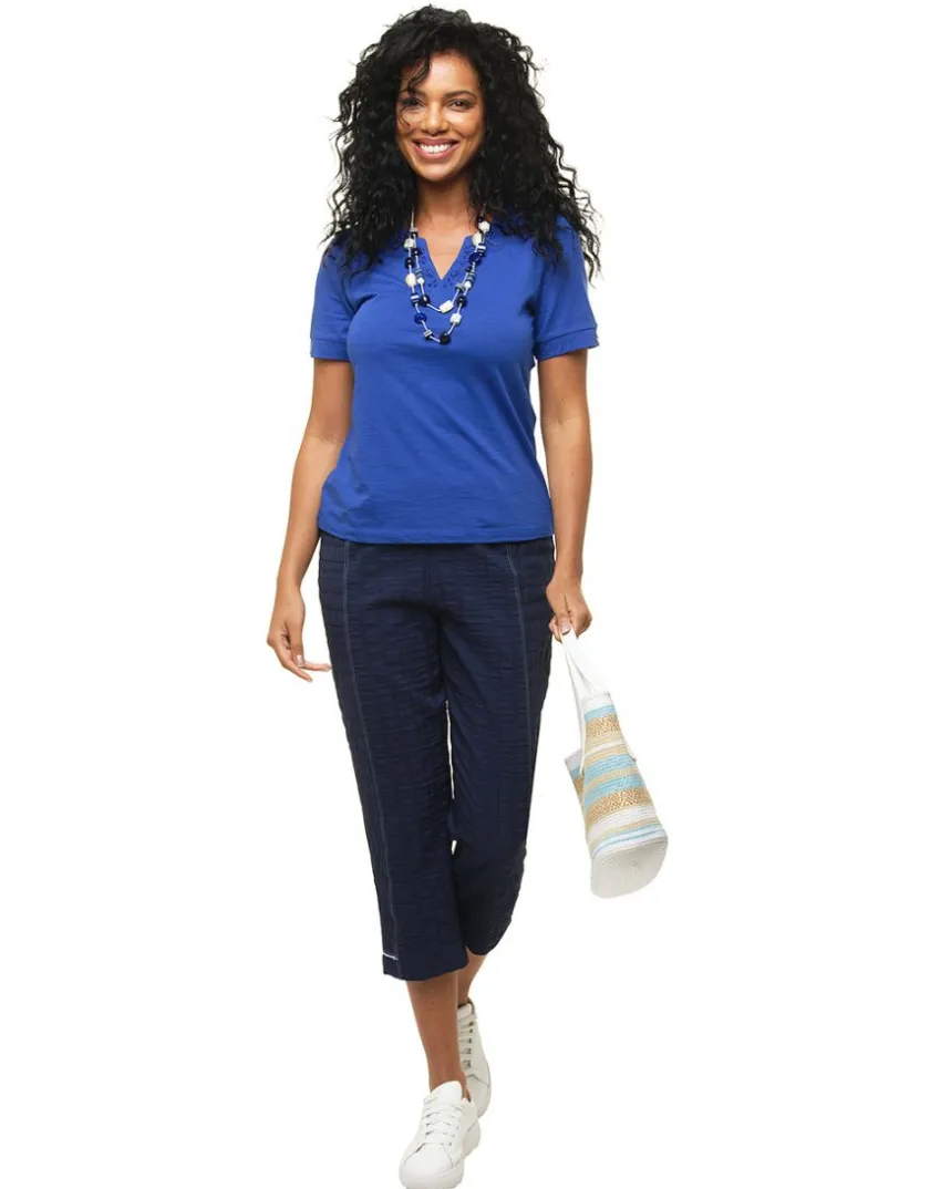 Hot T-shirt bleu roi coton T-shirts|Hauts