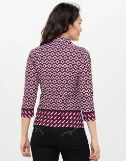 Hot T-shirt col chemise rose T-shirts|Hauts