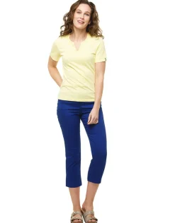Best T-shirt coton modal jaune T-shirts|Hauts