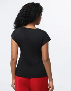 Online T-shirt coton noir T-shirts|Hauts