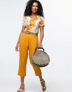 Best T-shirt coton ocre motif T-shirts|Hauts