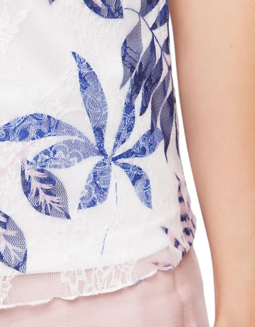 Fashion T-shirt dentelle blanc T-shirts|Hauts