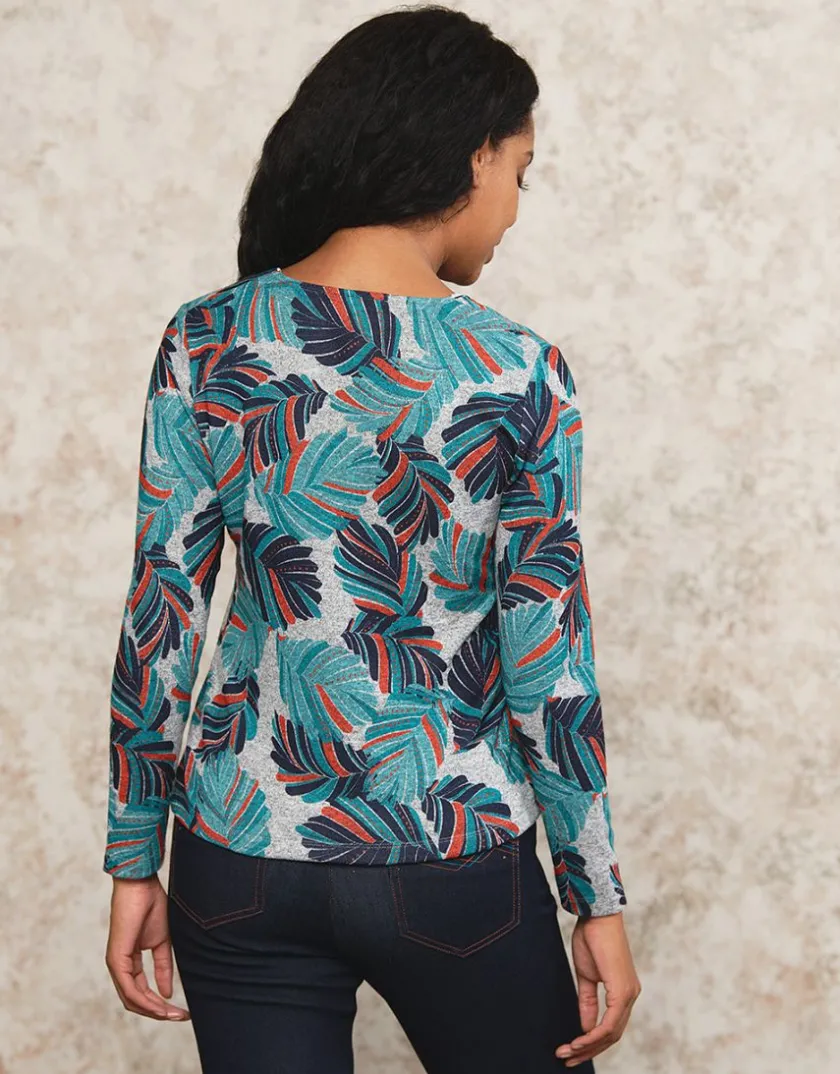 Discount T-shirt doux motif gris T-shirts|Hauts
