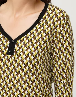 Clearance T-shirt droit jaune T-shirts|Hauts