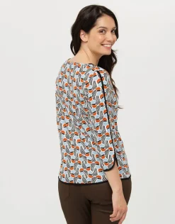 Fashion T-shirt fluide bleu T-shirts|Hauts