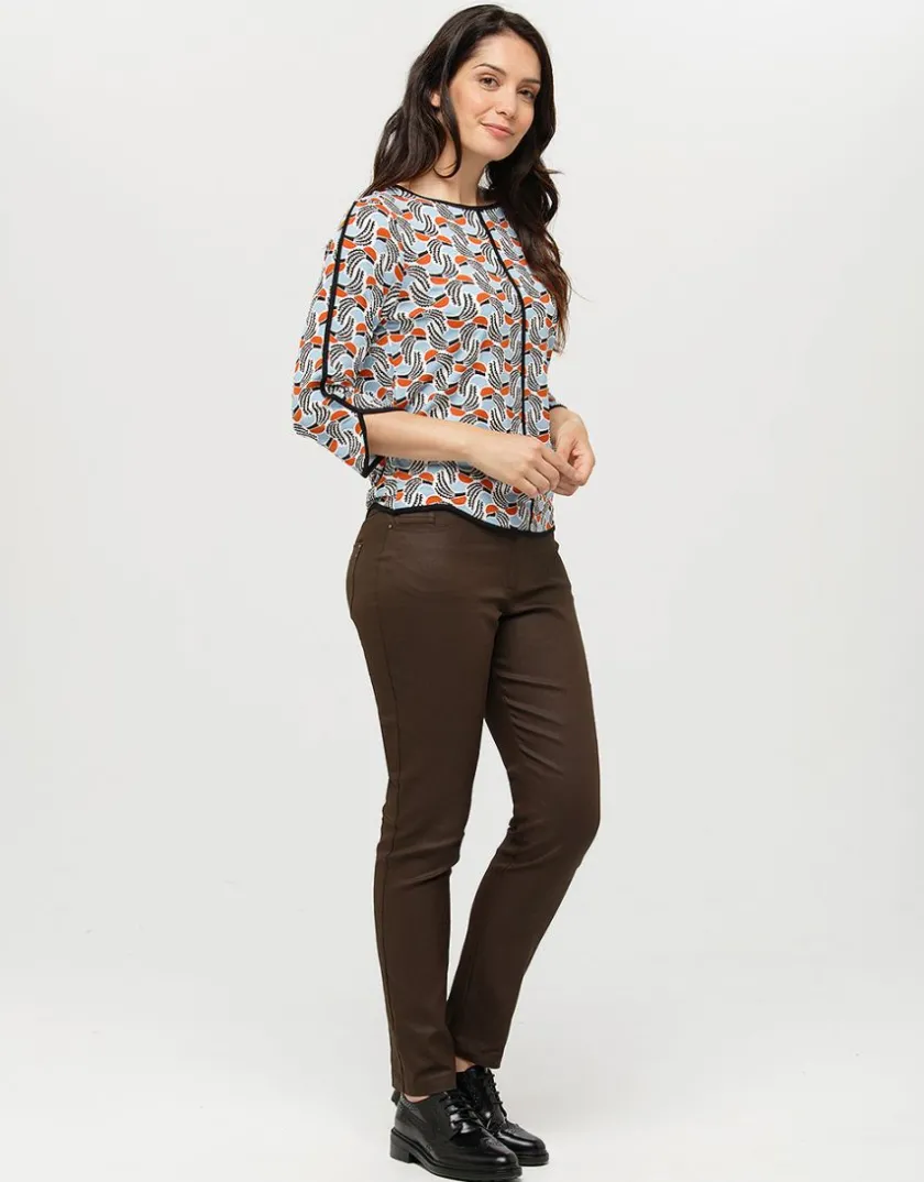 Fashion T-shirt fluide bleu T-shirts|Hauts