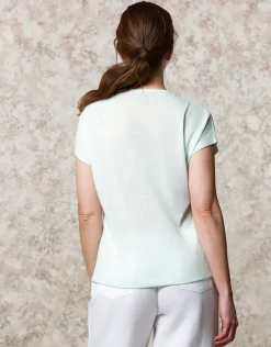 New T-shirt fluide vert clair T-shirts|Hauts
