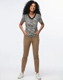 Fashion T-shirt imprimé animalier T-shirts|Hauts