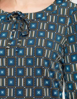 Discount T-shirt imprimé bleu T-shirts|Hauts