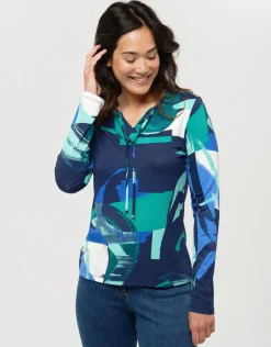 Best T-shirt imprimé bleu vert T-shirts|Hauts
