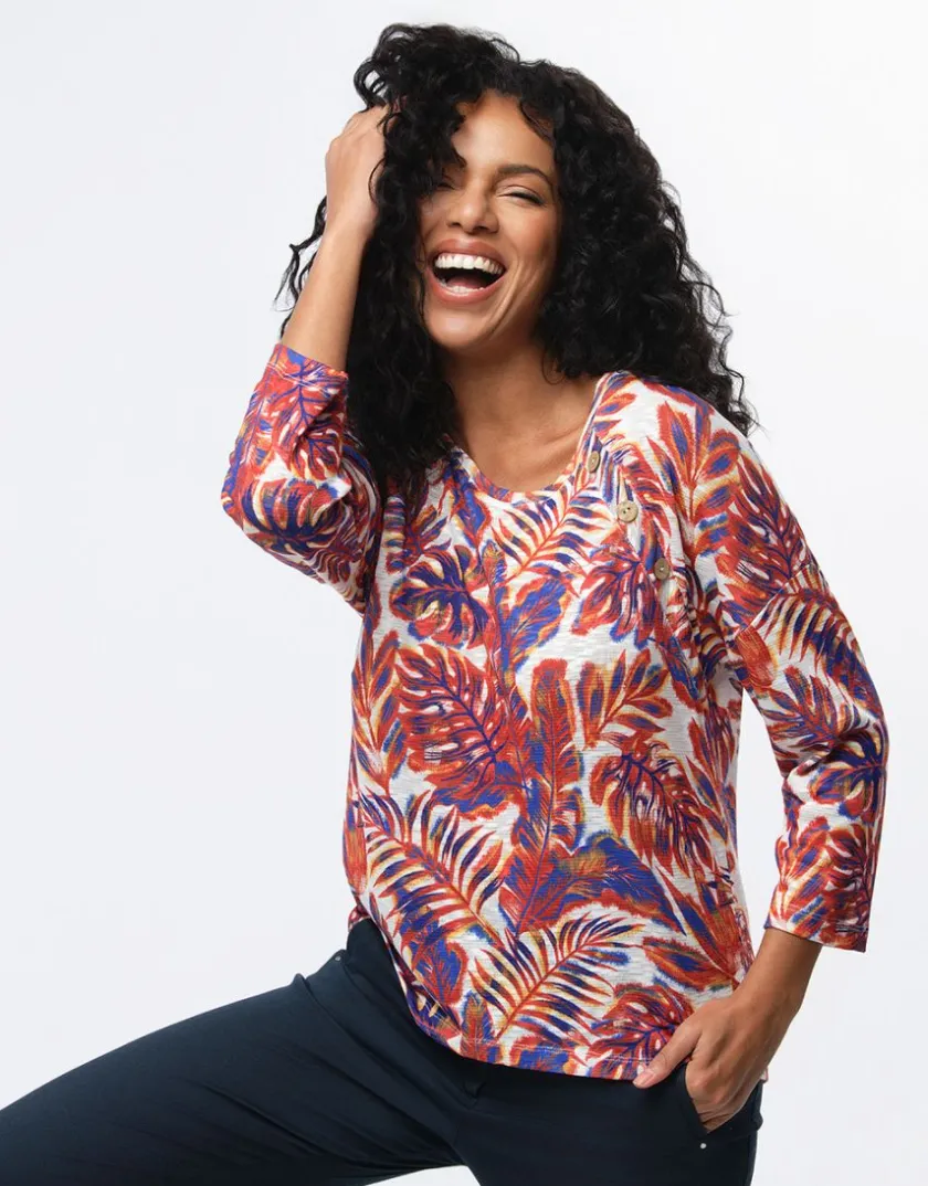 Best T-shirt imprimé feuillage T-shirts|Hauts