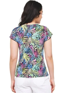 Online T-shirt imprimé noir T-shirts|Hauts