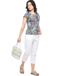 Online T-shirt imprimé noir T-shirts|Hauts