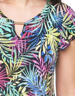 Online T-shirt imprimé noir T-shirts|Hauts