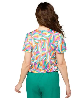 Outlet T-shirt imprimé orange T-shirts|Hauts