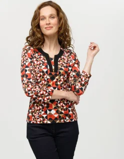 Clearance T-shirt imprimé rouge T-shirts|Hauts