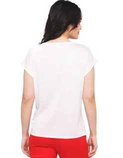 Sale T-shirt motif blanc T-shirts|Hauts