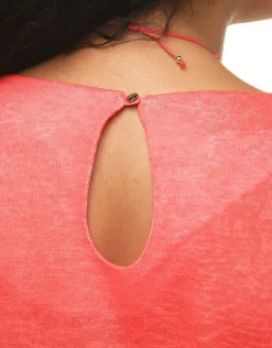 Hot T-shirt motif corail T-shirts|Hauts