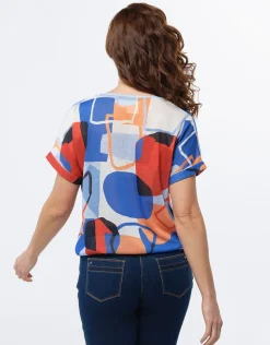 Clearance T-shirt motif géométrique T-shirts|Hauts
