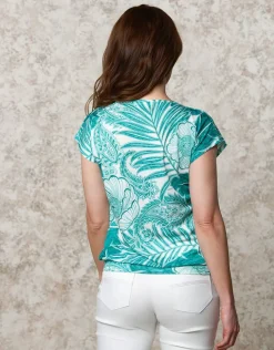 New T-shirt motif émeraude T-shirts|Hauts