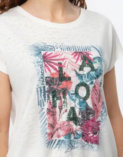 Online T-shirt motif tropical T-shirts|Hauts
