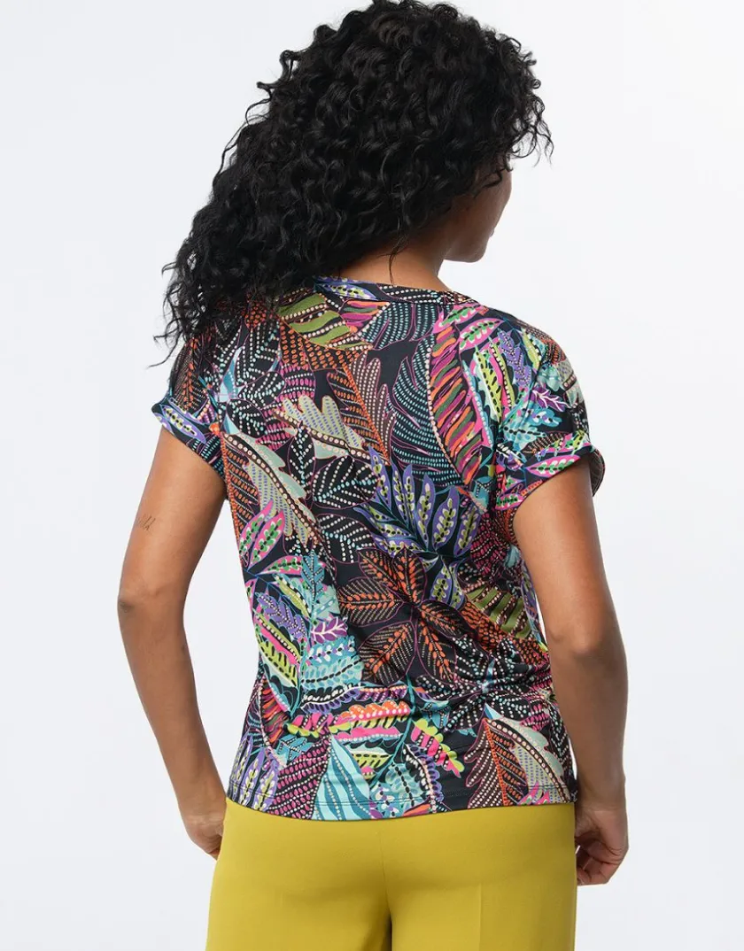 New T-shirt multicolore motif T-shirts|Hauts