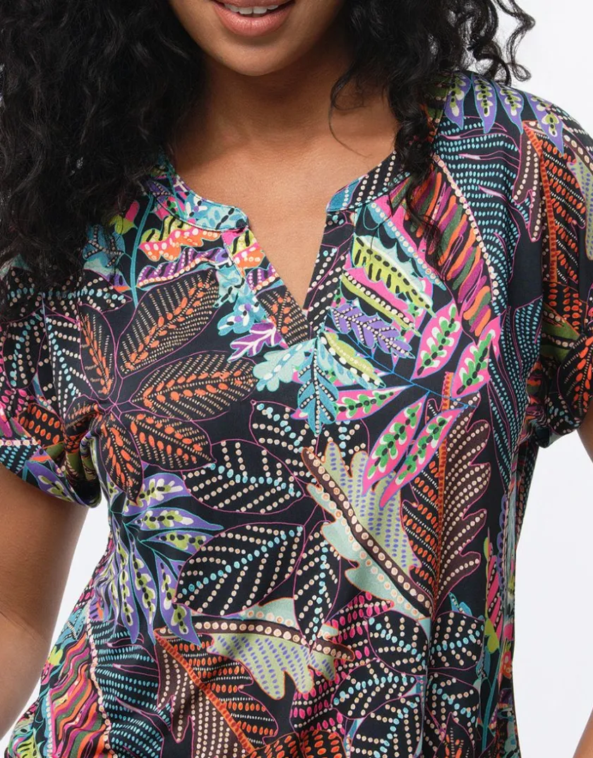 New T-shirt multicolore motif T-shirts|Hauts