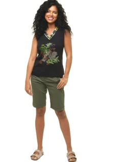 Clearance T-shirt noir 100% coton T-shirts|Hauts