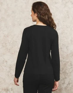 Hot T-shirt noir coton T-shirts|Hauts