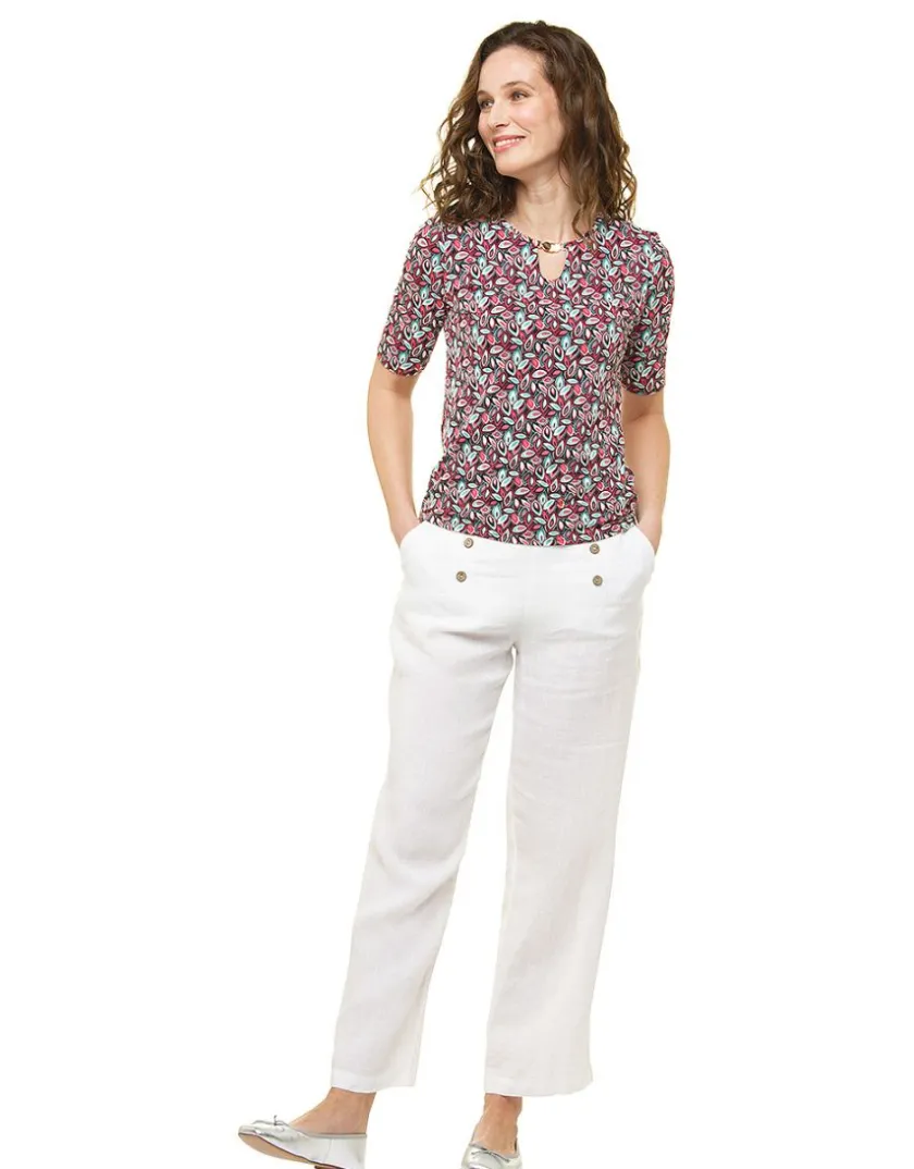 Sale T-shirt rose imprimé T-shirts|Hauts