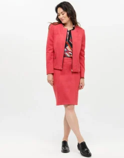 Clearance T-shirt rouge géométrique T-shirts|Hauts