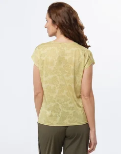 Online T-shirt vert anis motif T-shirts|Hauts