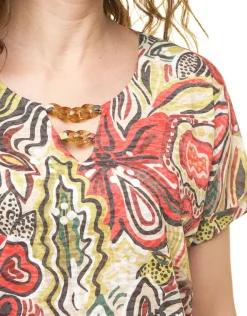 Hot T-shirt vert imprimé T-shirts|Hauts