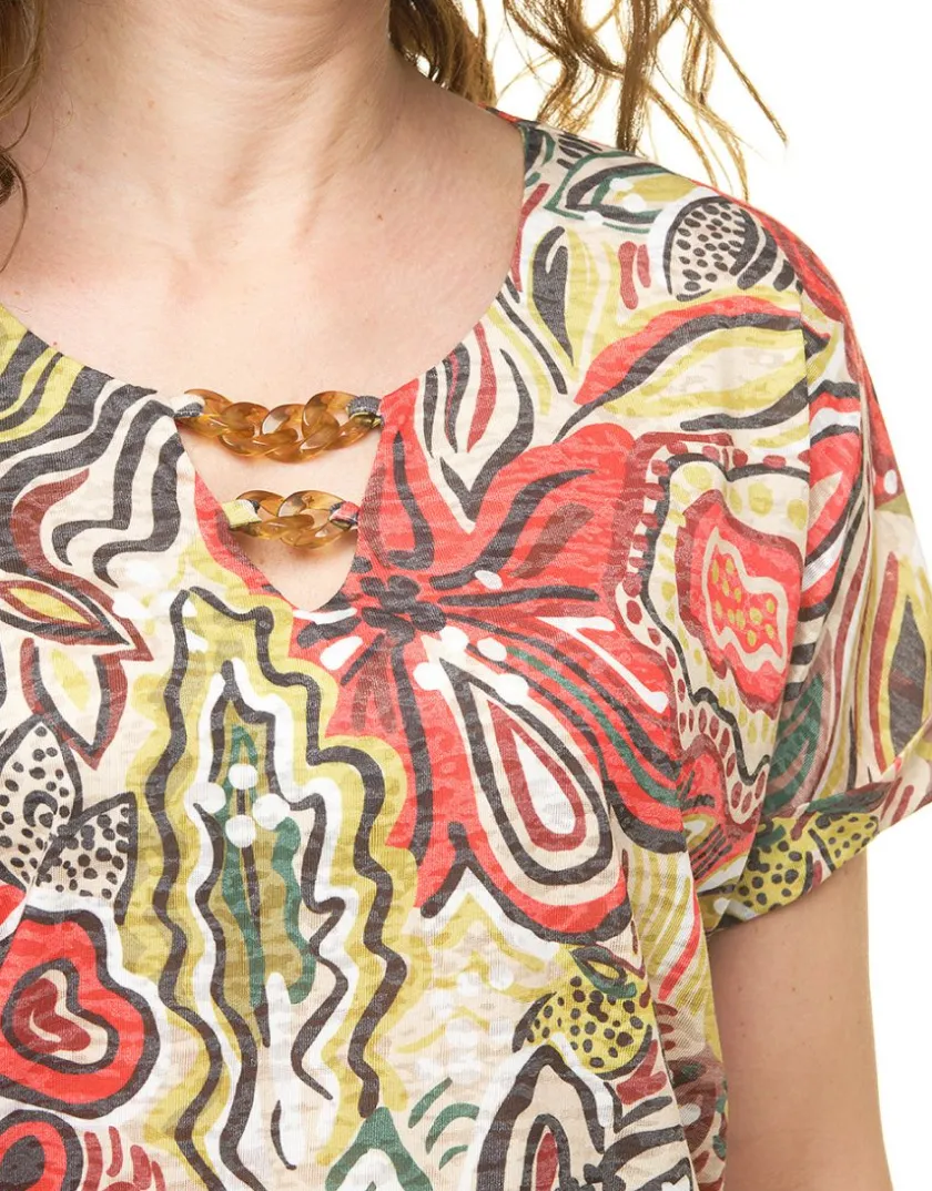 Hot T-shirt vert imprimé T-shirts|Hauts