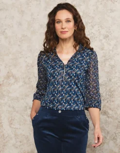 Best T-shirt voile bleu motif T-shirts|Hauts