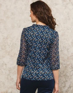 Best T-shirt voile bleu motif T-shirts|Hauts