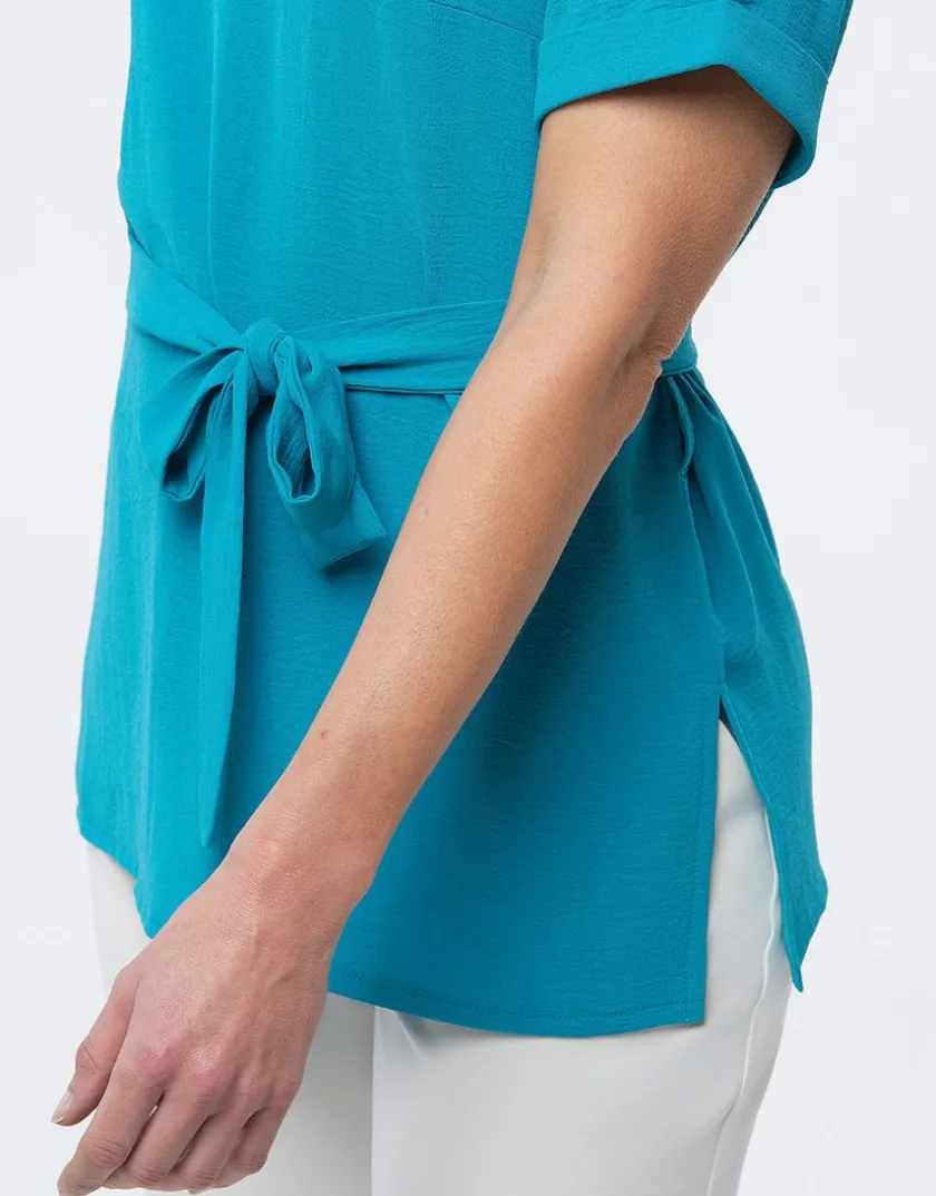 Discount Tunique chic émeraude Chemisiers & Blouses|Hauts