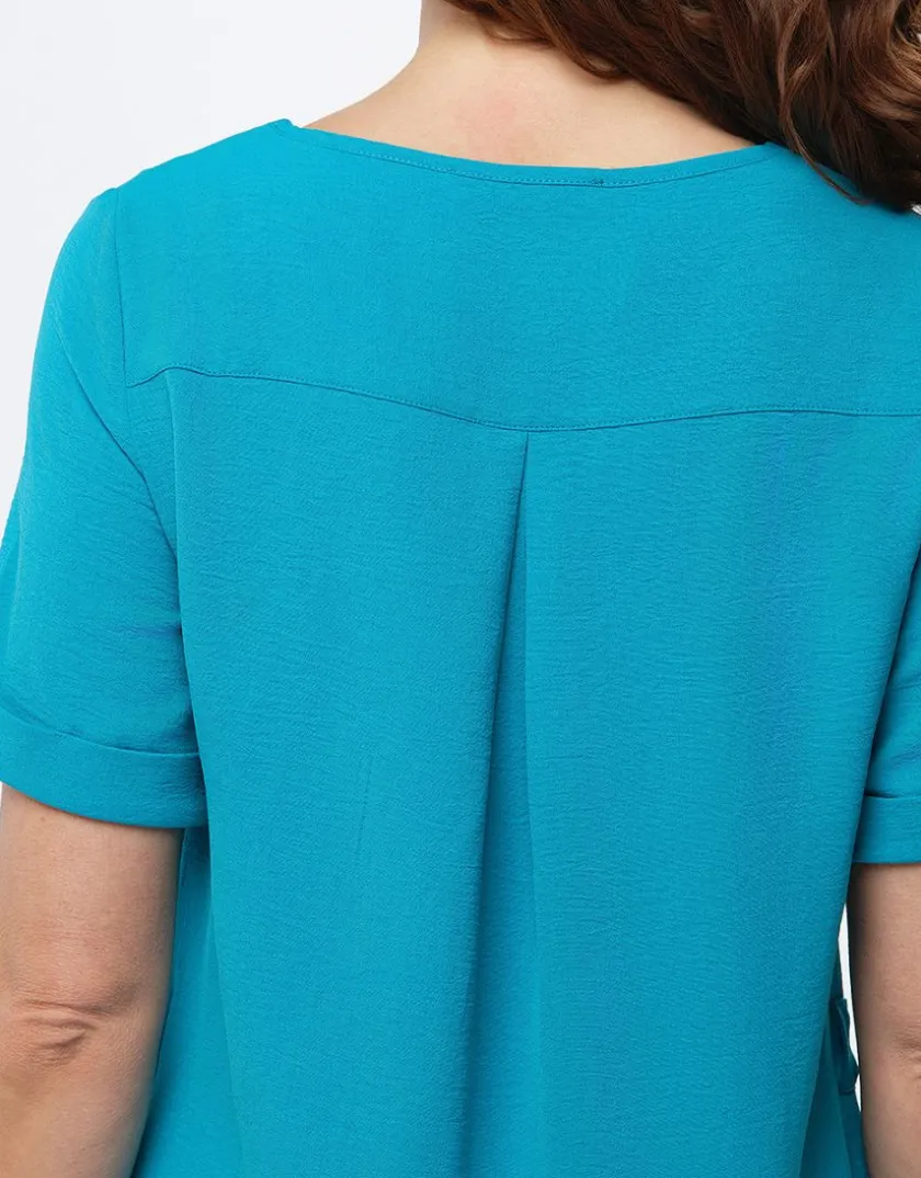 Discount Tunique chic émeraude Chemisiers & Blouses|Hauts