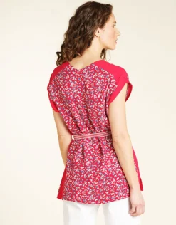 Fashion Tunique imprimée rouge Chemisiers & Blouses|Hauts
