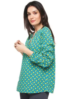 New Tunique imprimée verte Chemisiers & Blouses|Hauts