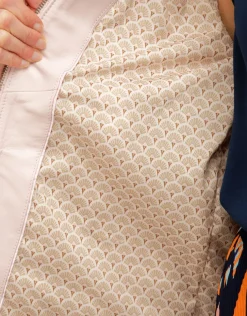 Sale Veste 100% cuir rose pale Habillées|Vestes