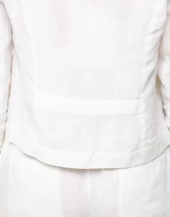 Sale Veste 100% lin blanc Habillées|Vestes