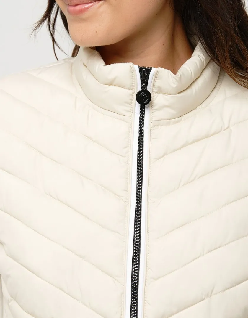 Sale Veste beige bi-matière Casual|Vestes
