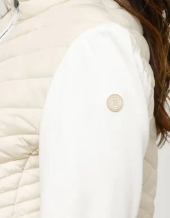Sale Veste beige bi-matière Casual|Vestes