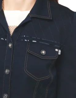 Hot Veste bleu denim Casual|Vestes