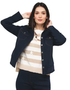 Hot Veste bleu denim Casual|Vestes