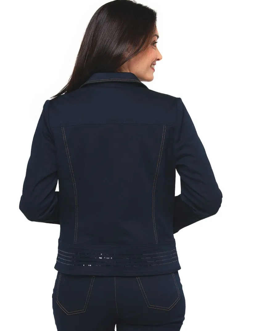 Hot Veste bleu denim Casual|Vestes