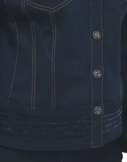 Hot Veste bleu denim Casual|Vestes